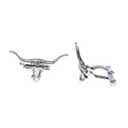 Cufflinks 2040 Sterling Silver Steer Head