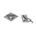 Cufflinks 1830 Sterling Silver Diamond Longhorn