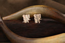 Cufflinks 2037 Large Yellow Gold Elephants