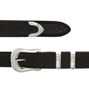 Dallas 1951 Polished Silver 1" Buckle Set
