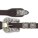 Dawson 1825 Sterling & Gold Filigreed Ranger Buckle Set