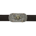 Denton 1814 Sterling Silver & Gold Cape Buffalo Trophy Belt Buckle