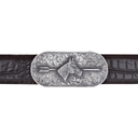 Denton 1816 Sterling Trophy Buckle with Sterling Horsehead and Arrow