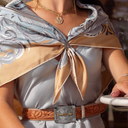 Clint Orms Broken Arrow Neutral Silk Twill Scarf