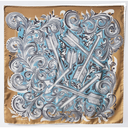 Clint Orms Broken Arrow Neutral Silk Twill Scarf