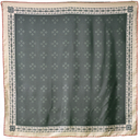 Clint Orms Dark Green Silk Twill Scarf