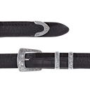 Galveston 1800 Sterling Silver 1" Buckle Set