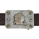 Gregg 1800 Indian & Horseshoe Trophy Buckle