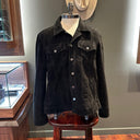 Suede Denim Black Felix Jacket