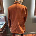 Rust Suede Leather Blazer