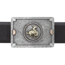 Hardin 1801 Sterling & Gold Bronc Rider Trophy Buckle