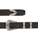 Haskell 1811 Sterling Silver Ruby Arrow Buckle Set