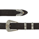 Haskell 1819 Sterling 14k Gold Sapphire Arrow 1" Buckle Set