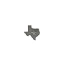 Hat Pin 2043 Sterling Silver Texas with Star