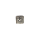 Hat Pin 2045 Sterling Silver Star with Rope Edge