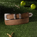 Clay 1839 Sterling Silver Wheatgrass Engraved Rope 1" Buckle Set