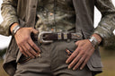 model wearing clint orms engraved