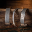 Bracelet 1405 Sterling Silver Hammered Bracelet with 14 Karat Rose Gold Tips