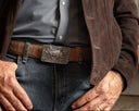 Clint Orms sterling silver western belt buckle collection