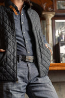 Quilted Leather Vest