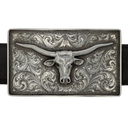 Kenedy 1806 Large Sterling Silver Longhorn Buckle