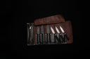 Ebony Kultro Gourmet Steak Knife Set with Black Walnut Display