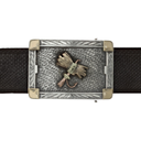 Martin 1836 Sterling & Tri-Gold Fly Trophy Buckle