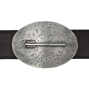 Mills 1832 Oval Trophy Buckle with Sterling Arrow