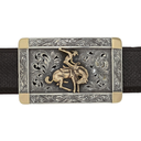 Misty Valley 1804 Gold Bronc Rider Trophy Buckle