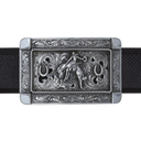 Misty Valley 1808 Sterling Bronc Rider Trophy Buckle