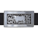 Montague 1815 Silver Steer Trophy Buckle