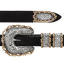 Pecos 1823 Sterling & Gold Ranger Buckle Set