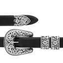 Pecos 1883 Sterling Filigree 1" Buckle Set