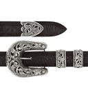 Pecos 2017 Sterling Filigree Overlay 1" Buckle Set