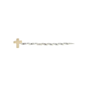 Pin 1949 Sterling Toothpick with Gold Cross