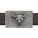 Reeves 1601 Bison Skull Trophy Buckle