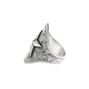 Ring 1810 Sterling Silver Oval Star