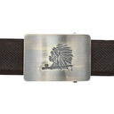 Starr 1813 Polished Indian Chief Trophy Belt Buckle