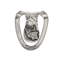 San Jacinto 1613 Sterling Silver Elk Hammered Money Clip