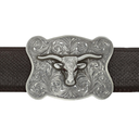 Washington 1800 Sterling Longhorn Trophy Buckle