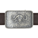 Zapata 1405 Cape Buffalo Hammered Trophy Buckle