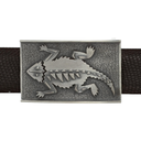 Zapata 1606 Sterling Silver Horned Frog Trophy Buckle