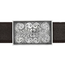 Zapata 1813 Sterling Hand-Engraved Trophy Buckle