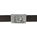 Zavala 1813 Sterling Indian Head Trophy Buckle