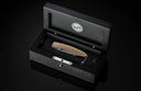 Spearpoint B12 'Golden Vine' Pocketknife with 24K gold Koftgari and damascus blade Limited Edition