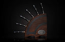 Orb Blue Kultro Pro Steak Knife Set with Black Walnut Display