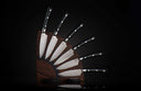 Orb Blue Kultro Pro Steak Knife Set with Black Walnut Display