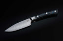 Orb Blue Kultro Pro Steak Knife Set with Black Walnut Display