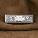 Rubber Band 1801 Sterling Scroll Engraved Money Clip