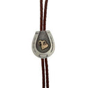 Bolo 1908 Sterling Silver Horseshoe with Gold Bighorn Sheep
